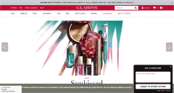 Desktop Screenshot of clarins.co.uk