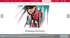 Desktop Screenshot of clarins.de