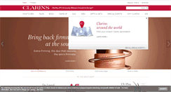 Desktop Screenshot of int.clarins.com