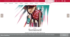 Desktop Screenshot of clarins.es