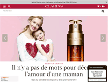 Tablet Screenshot of clarins.fr