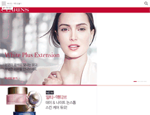 Tablet Screenshot of clarins.co.kr
