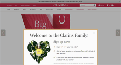 Desktop Screenshot of clarins.com.sg