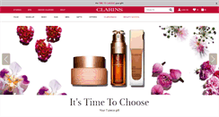 Desktop Screenshot of clarins.co.za
